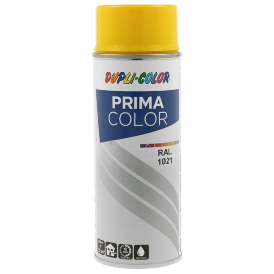Vopsea spray acrilica DUPLI-COLOR PRIMA COLOR RAL1021 galben lucios, 400ml