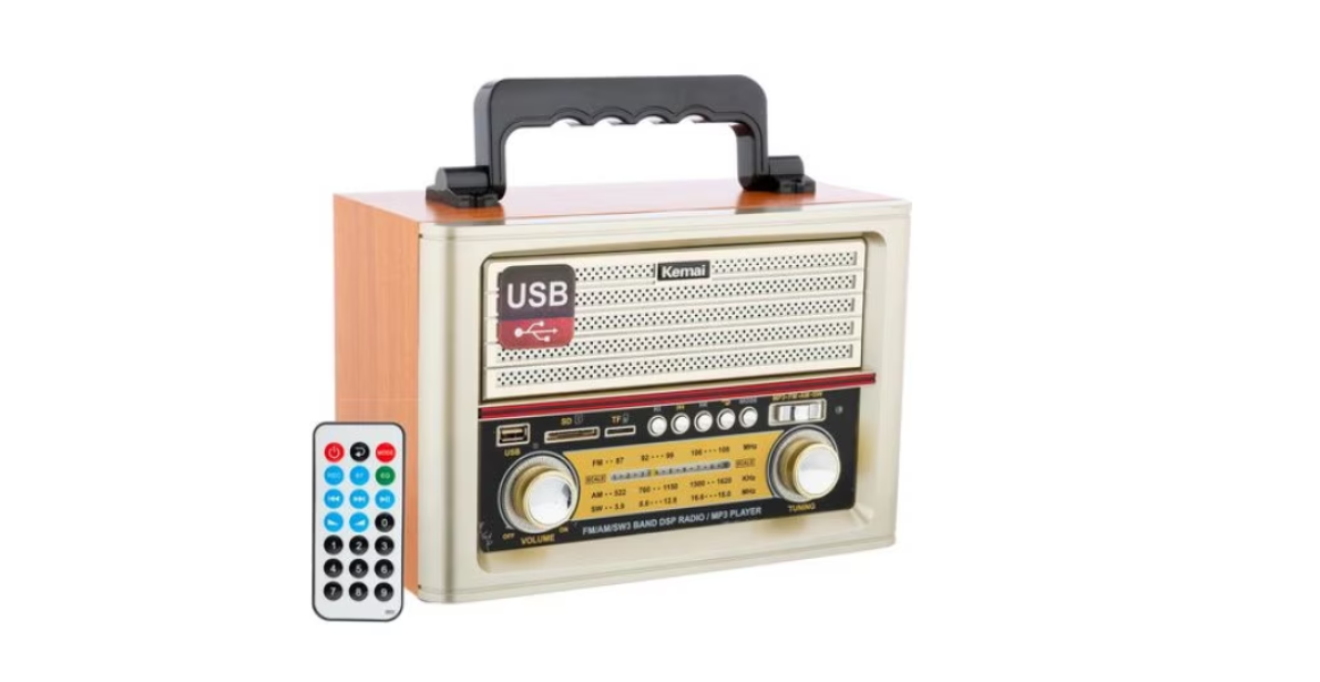 Radio portabil bluetooth cu design retro modern, cu Telecomanda