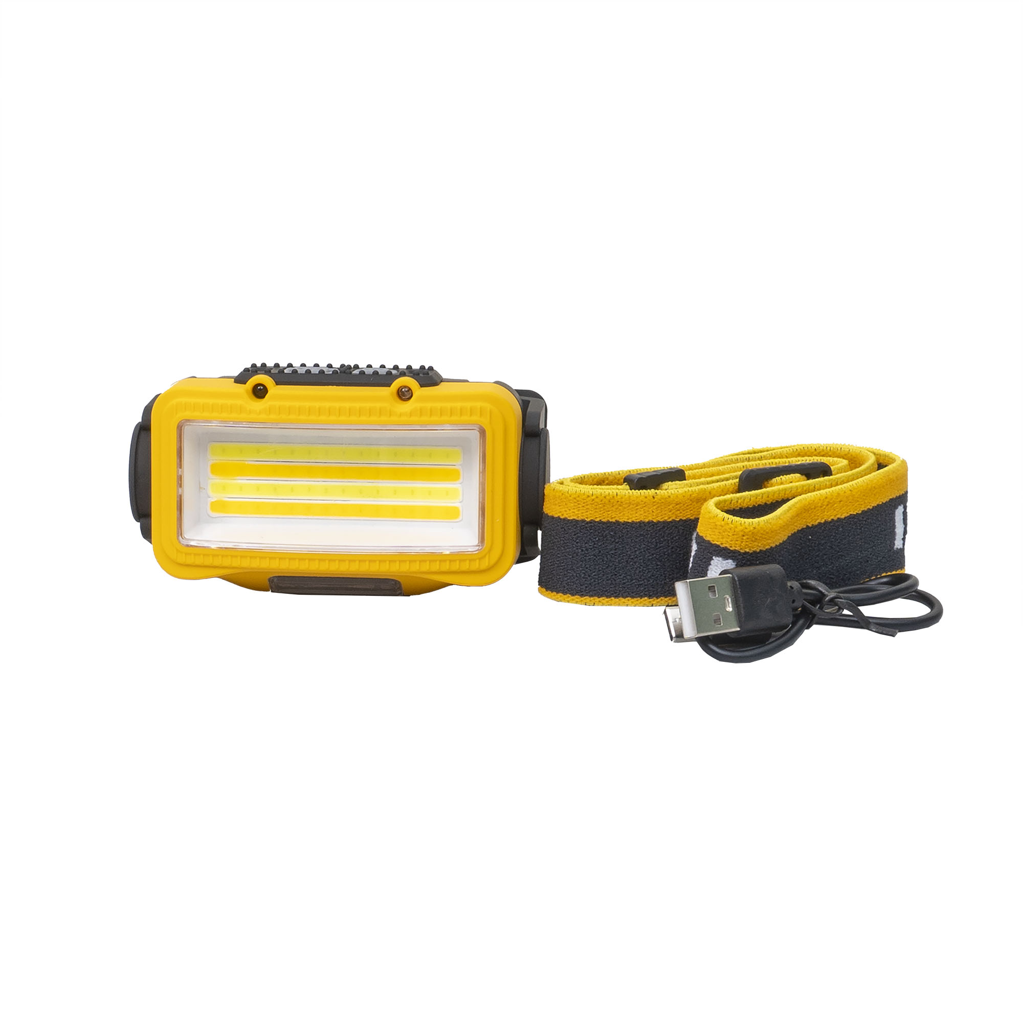 Lanterna de cap, 8 moduri de iluminat, USB, Z-tools W6103A, galben / ZTS 8206