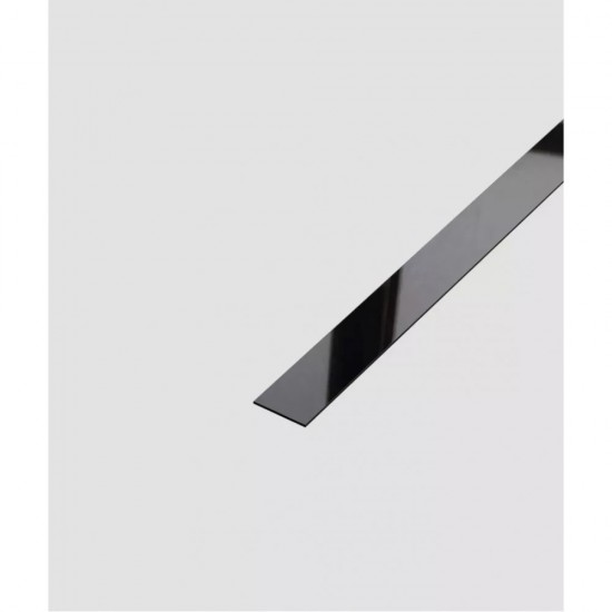 Profil platbanda inox, negru oglinda, 15x0.6x2700 mm