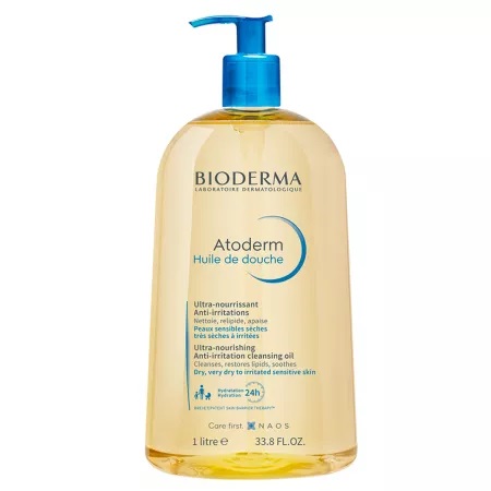 Ulei de dus Bioderma Atoderm pentru piele uscata/foarte uscata/sensibila, 1000 ml