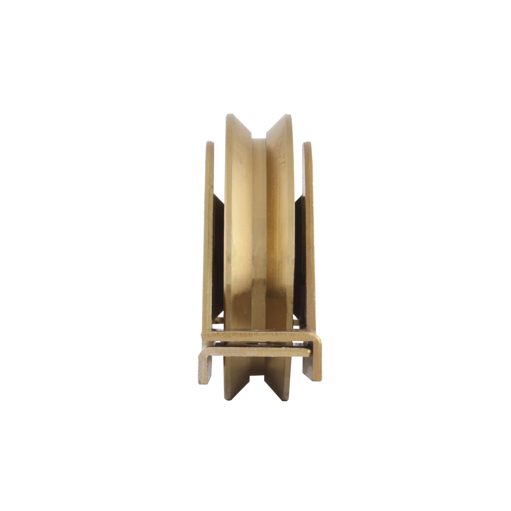 Roata Semi-ingropata tip V cu Suport si Rulment pentru Porti Culisante EvoTools, diametru 90 mm
